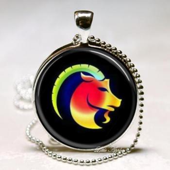 Capricorn Aquarius Pisces December January February Horoscope 1 inch Glass Tile Pendants or Keychain